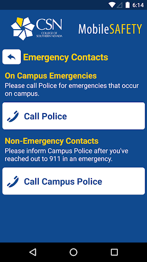 Mobile Safety - CSN Screen 2