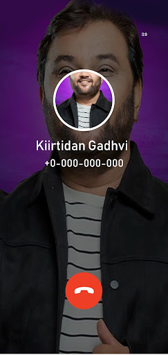 Kirtidan Gadhvi Fake Call Screen 2