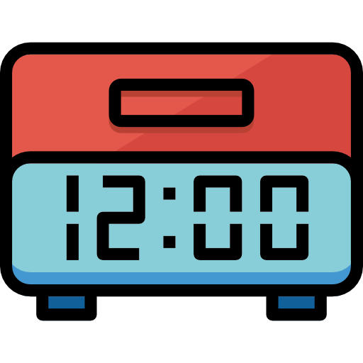 Material digital clock widget logo