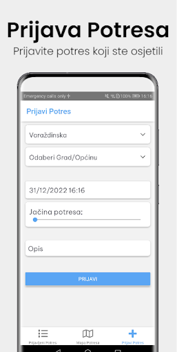 Potresi Hrvatska Screen 3