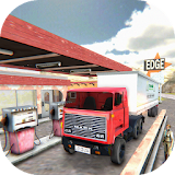 Hill Climb Gas Station Offroad Cargo Truck Parking icon