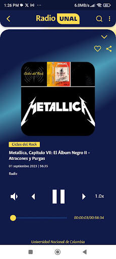 Radio UNAL Screen 3