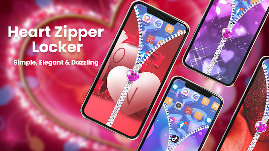 Heart Zipper Lock Screen