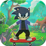 The Skater Sonic  : Skate in jungle icon
