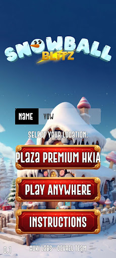 Android application Snowball Blitz AR screenshort