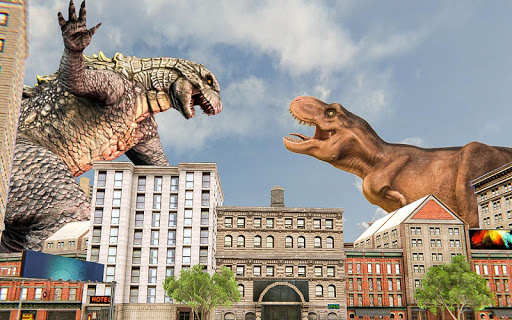 تطبيق Monster Dinosaur Rampage : Cit برو0