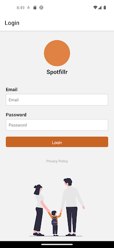 Spotfillr Parent App Screen 2