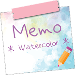 Cover Image of ダウンロード Sticky Memo *Watercolor*  APK