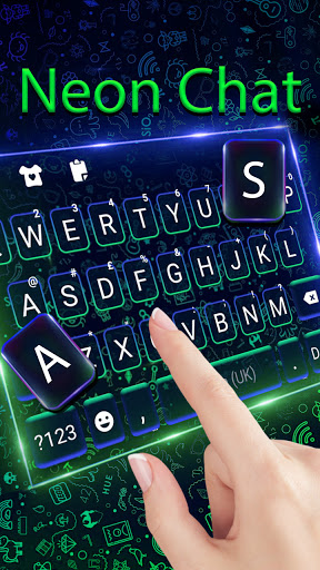 Neon Business Chat Keyboard Ba Screen 2