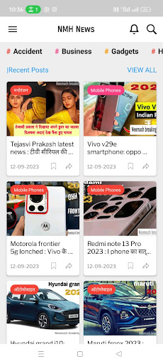 Android application NMH News App screenshort
