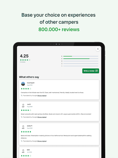 Screenshot of Campercontact - Camper Van