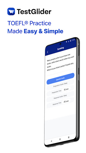 Android application TestGlider: TOEFL prep screenshort