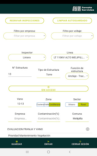 SIP Foresta Servicios Screen 2