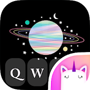 Rainbow Galaxy Free Keyboard Theme