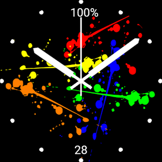Paint Splatter Art Color Watch