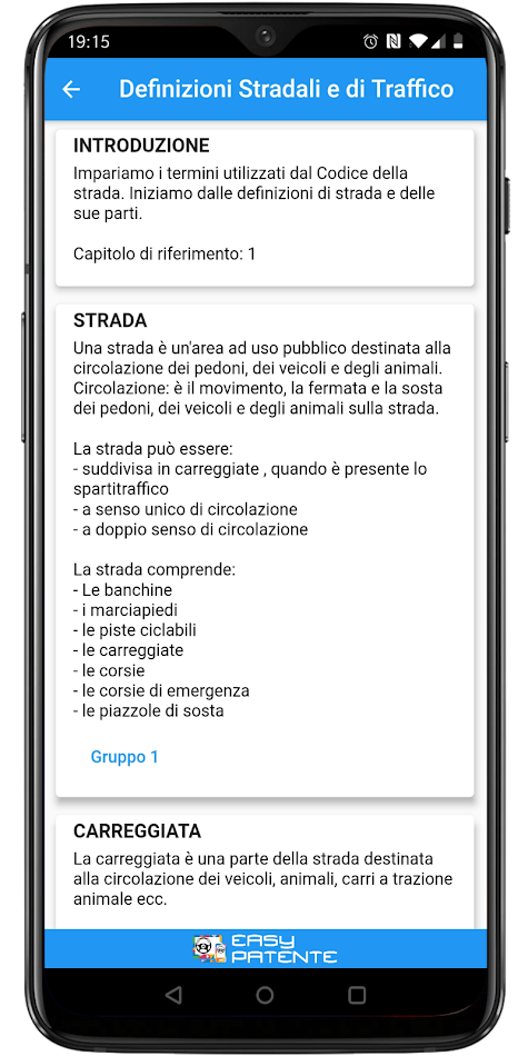 #8. EasyPatente - Driving License (Android) Podle: 86 Bit srls