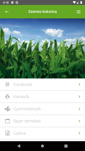 GazdaInfo Bayer Termékkat. Screen 3