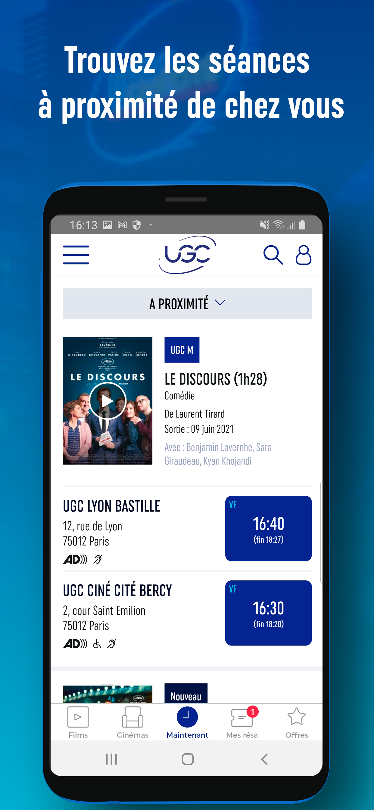 Android application UGC Direct - Films et Cinéma screenshort