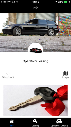 Android application Operativní Leasing screenshort