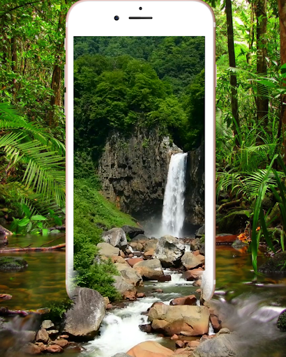 Forest Waterfall Live Wallpape Screen 2