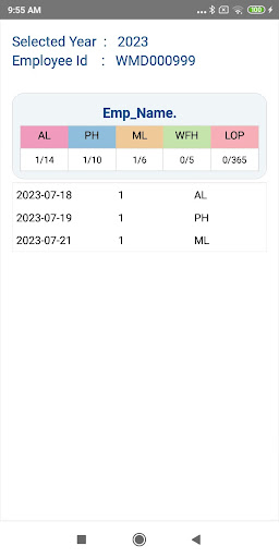HR WMD Services Screen 3