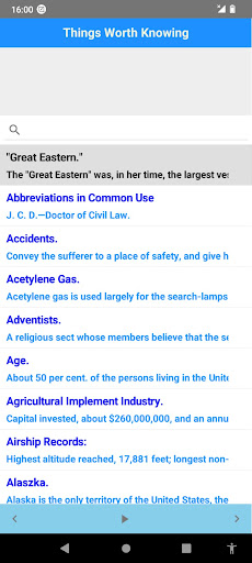 Things Worth Knowing Screen 2