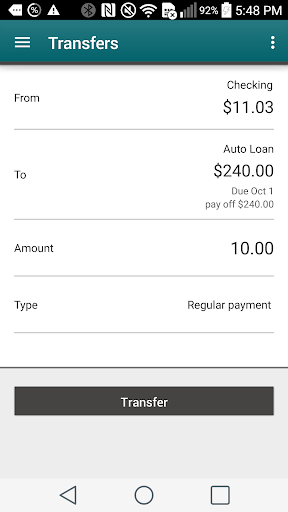 IAA Credit Union Mobile Screen 3