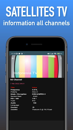 Indonesia TV Channels Sat Screen 3