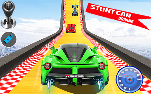 Android application Car stunt driving game 3d race screenshort