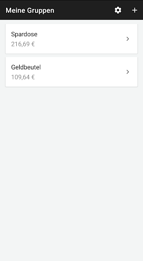 Android application Bargeldzähler screenshort