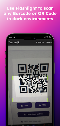 Text to QR Code Screen 3