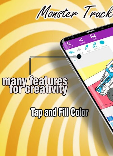 download monster truck coloring pages free for android