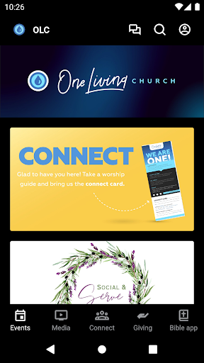 Android application One Living Church screenshort