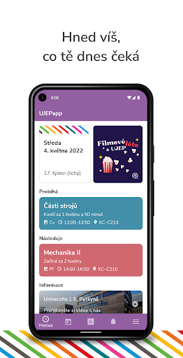 Android application UJEPapp screenshort