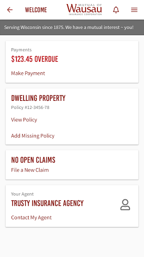 Android application Mutual of Wausau Insurance screenshort