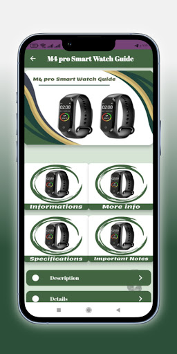 M4 pro Smart Watch Guide Screen 2
