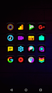Neon Glow - Icon Pack Captura de tela