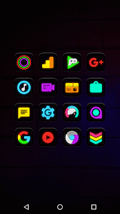 Neon Glow - Icon Pack Ekran görüntüsü