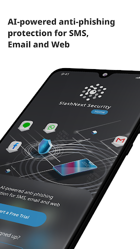 Android application SlashNext Security Home screenshort