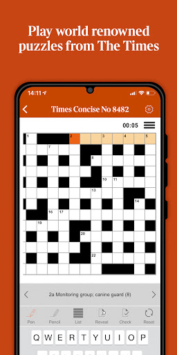 Screenshot of Times of London Puzzles