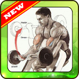 Fitness motion guide icon