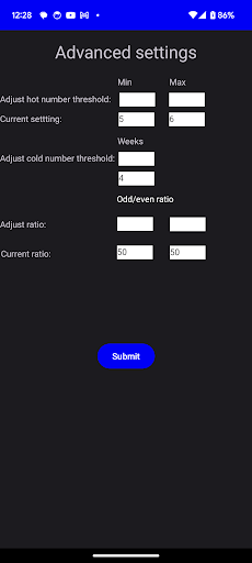 Euromillions lotto picker Screen 3