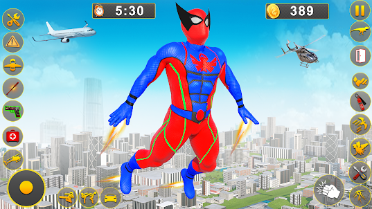 Flying superhero Robot Game