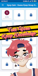Captura 2 cuestionario grupo de kpop android