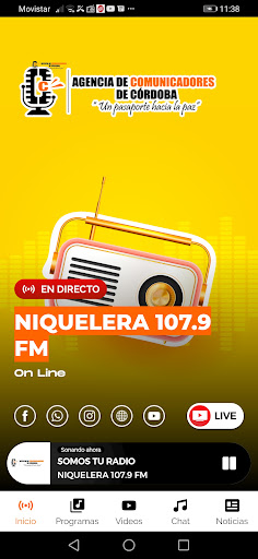 Android application Niquelera 107.9 FM screenshort