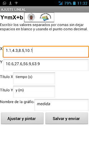 Ajuste Lineal Screen 2