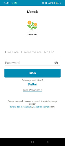 Android application Tumbuhku screenshort