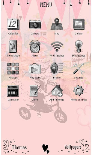 Cute Theme-Cat in Wonderland- Screen 2