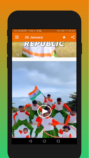 Android application 26 January Video Status screenshort
