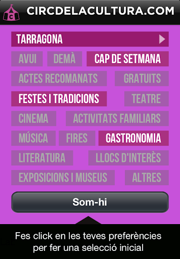 Android application Circ de la Cultura screenshort
